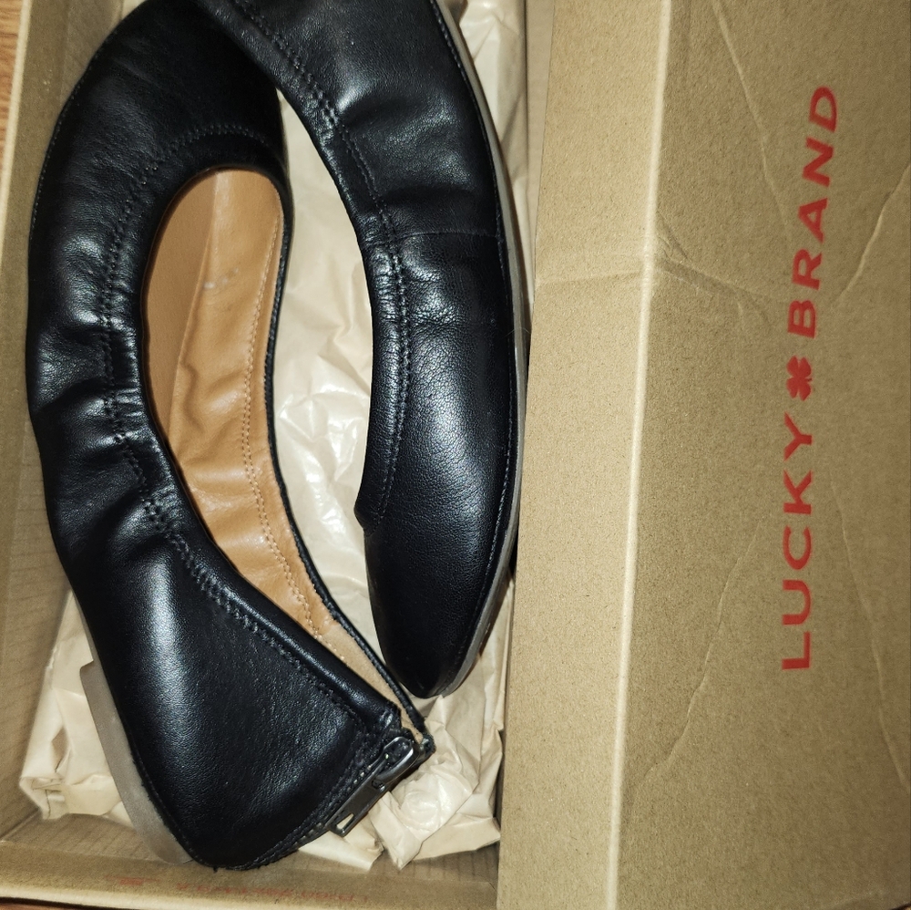 Lucky Brand leather ballet slippers